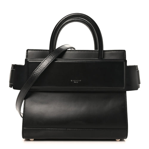 Mini Calfskin Satchel Bag - Black