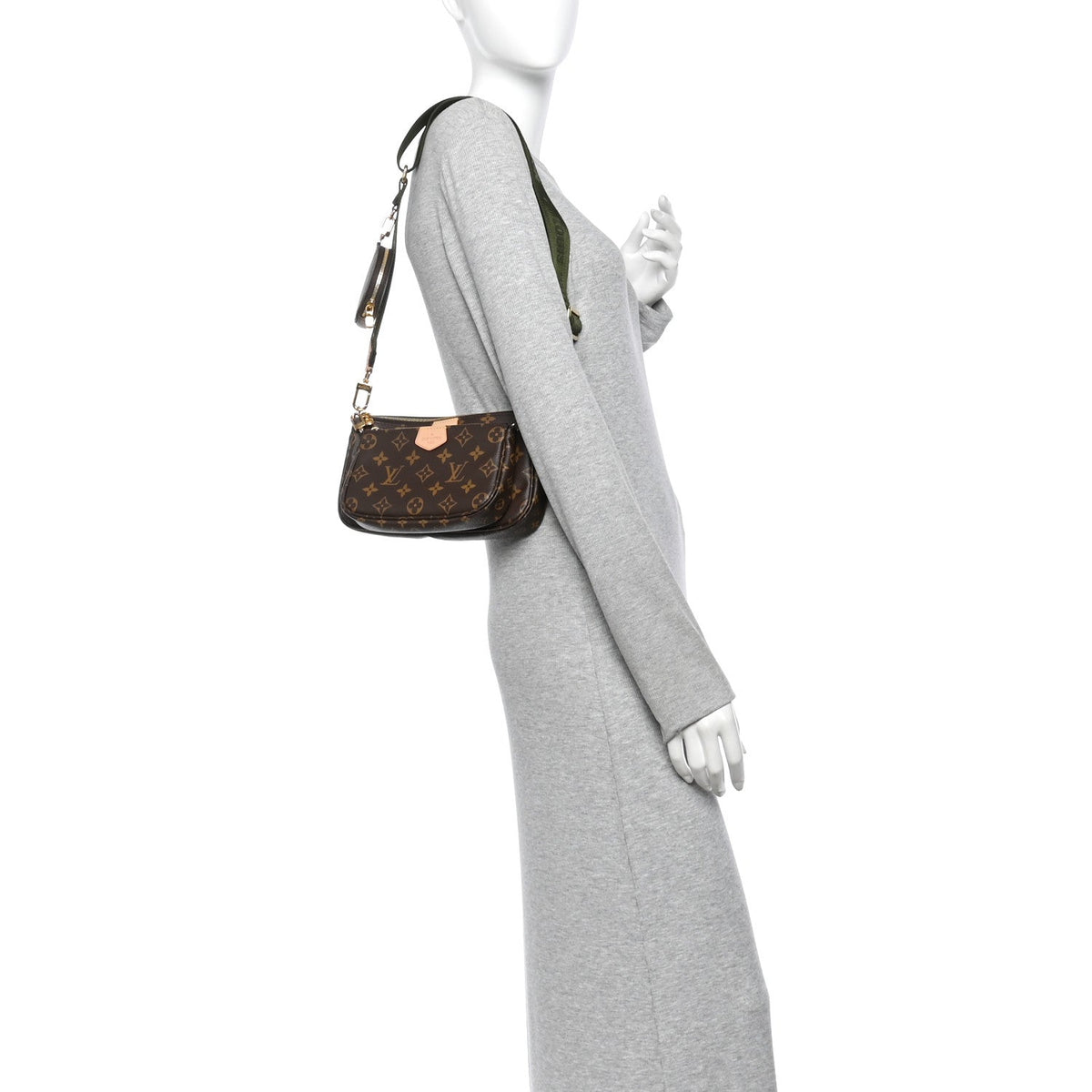 Monogram Multi Pochette Accessories Kaki Handbag