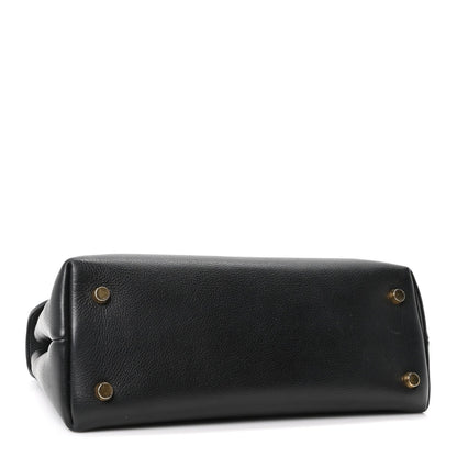Medium Calfskin Handbag - Black