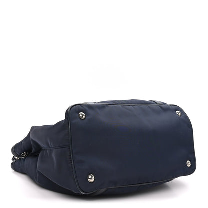 Small Nylon Tote Bag - Blue