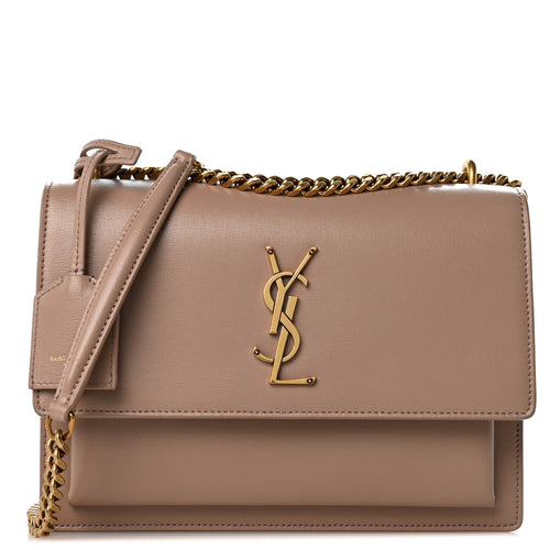Medium Calfskin Handbag - Beige