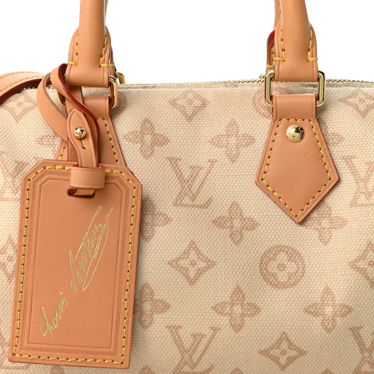 Monogram Origine Lin Speedy Bandouliere  Handbag
