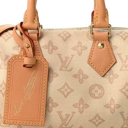 Monogram Origine Lin Speedy Bandouliere  Handbag