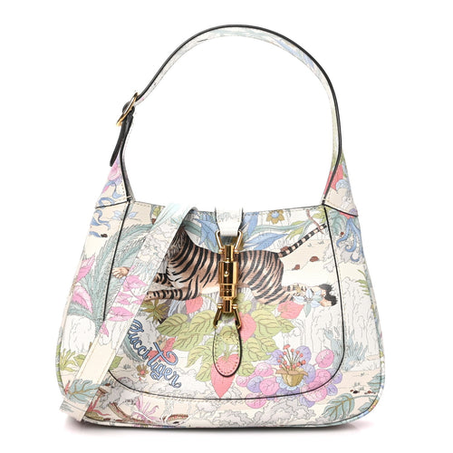 Small Calfskin Hobo Bag - White