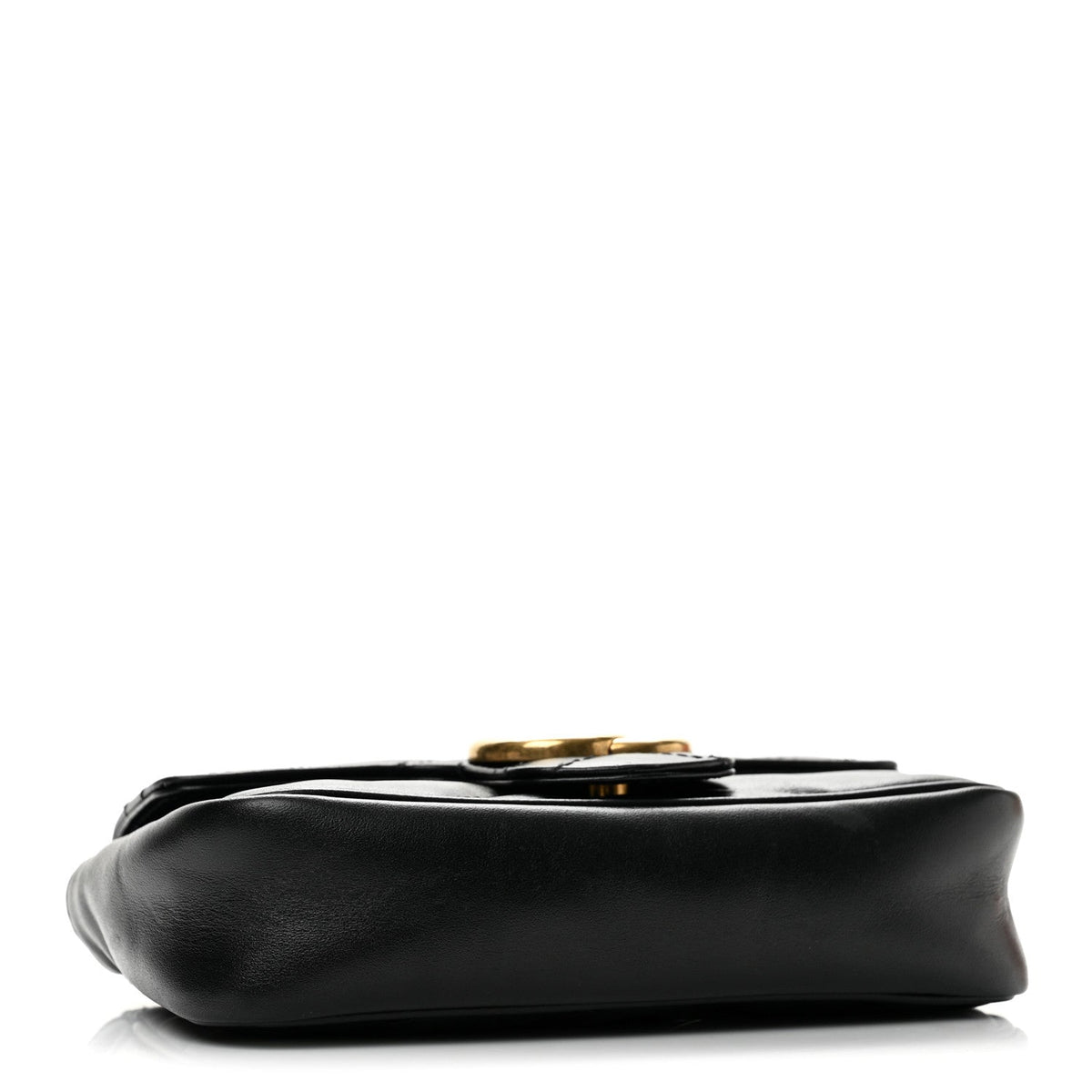 Mini Calfskin Shoulder Bag - Black