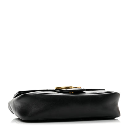Mini Calfskin Shoulder Bag - Black