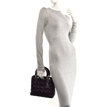 Medium Lambskin Handbag - Purple