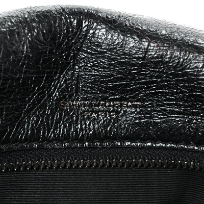 Medium Calfskin Satchel Bag - Black