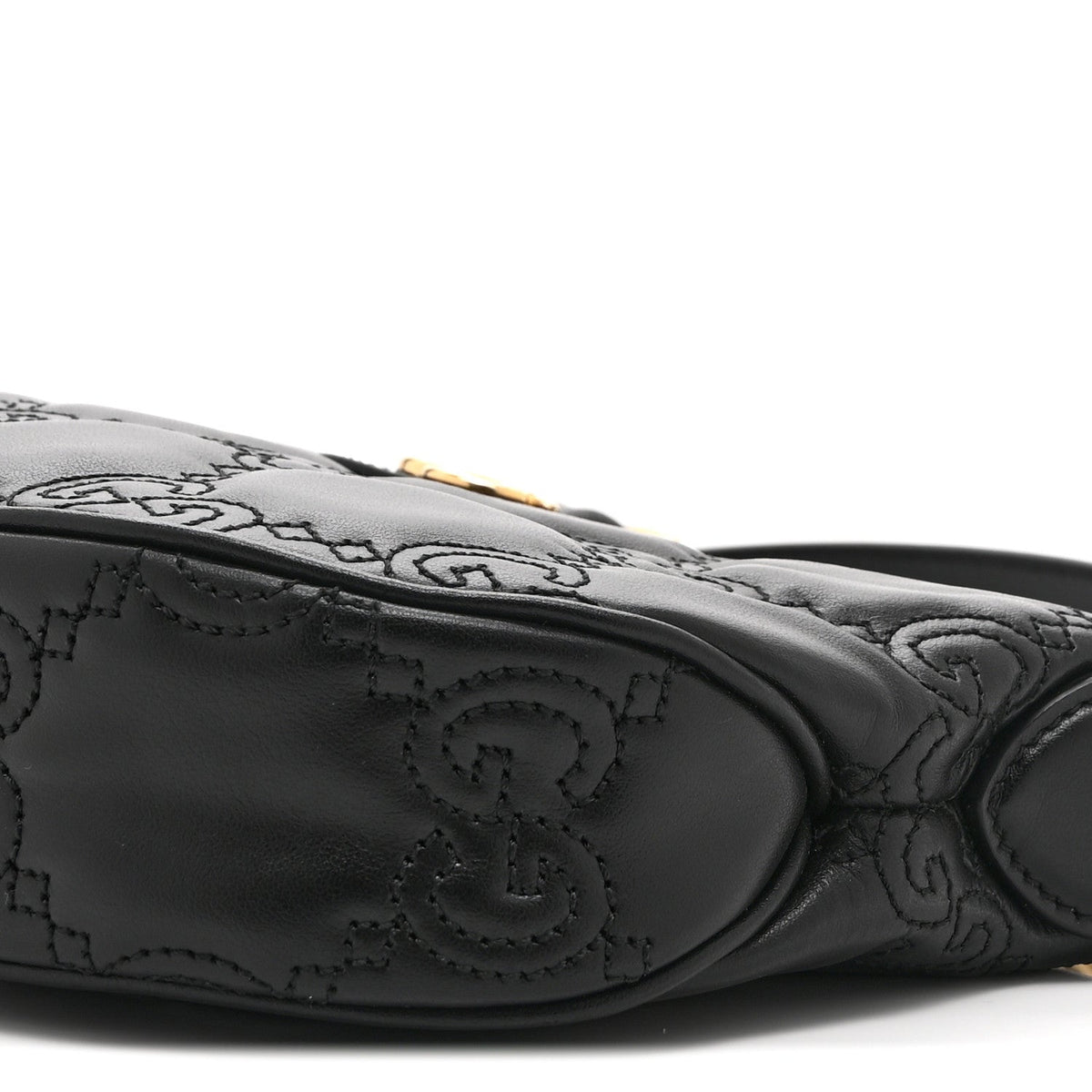 Mini Calfskin Shoulder Bag - Black