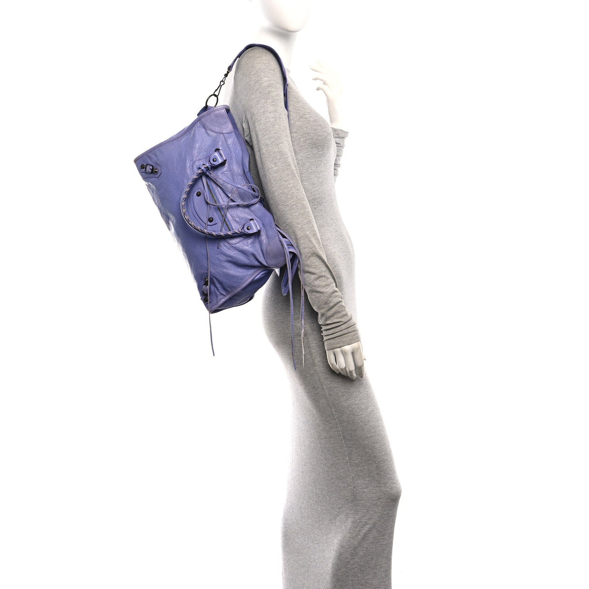 Agneau Classic Hardware City Mauve Light Handbag