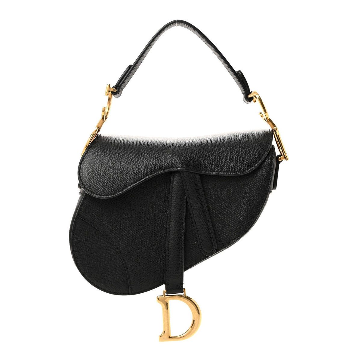Mini Calfskin Handbag - Black