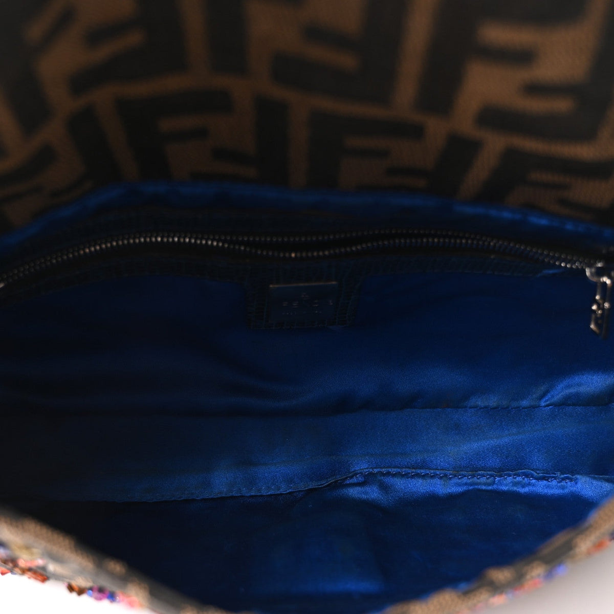 Lizard Zucca Crystal Beaded Baguette Tob Handbag