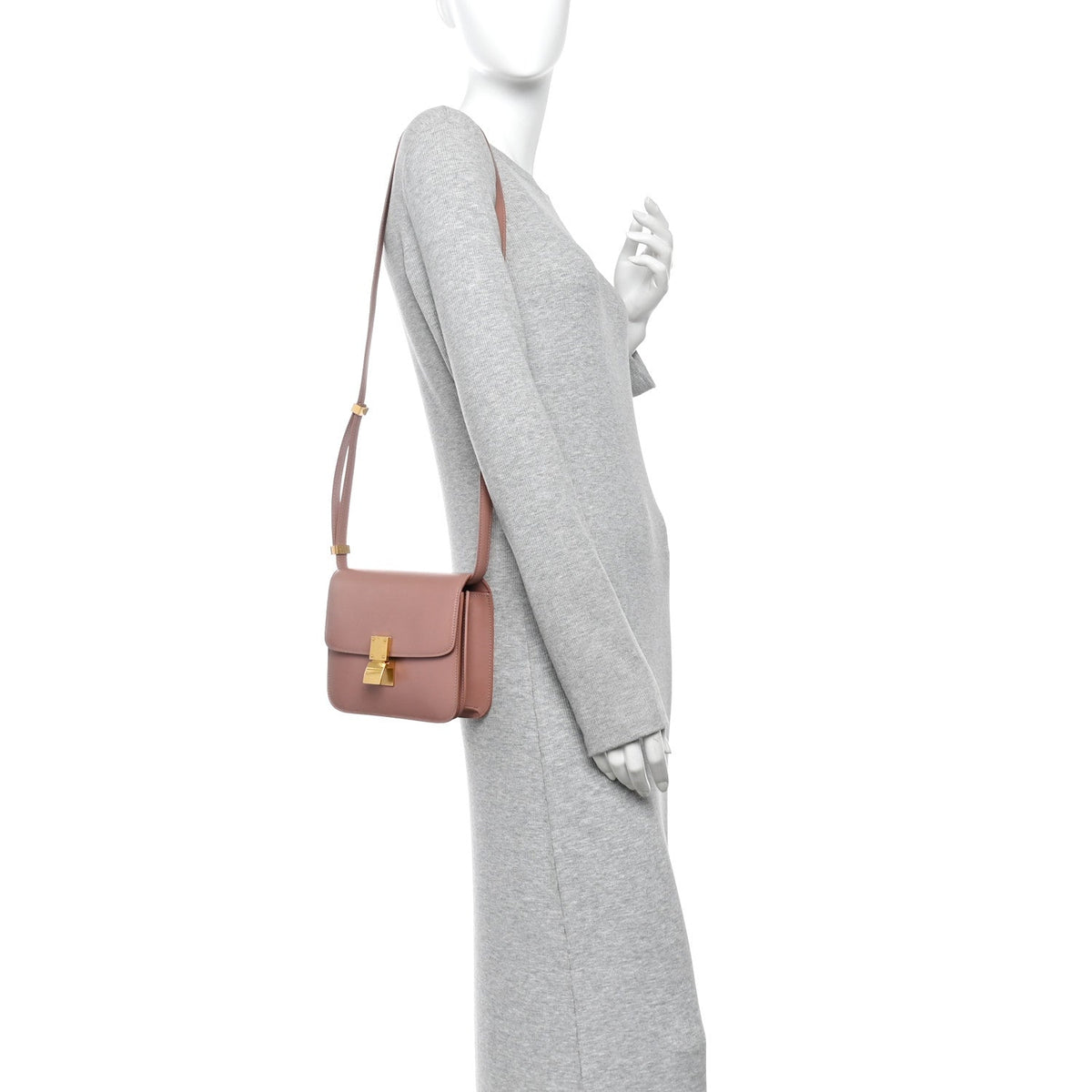 Calfskin Flap Shoulder Bag