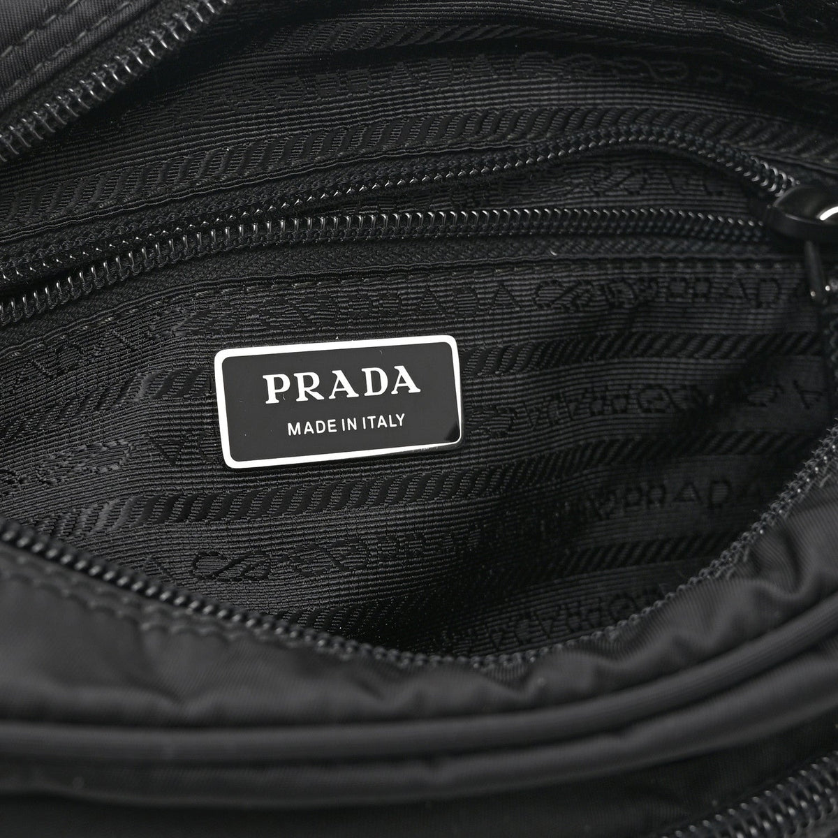 Nylon Shoulder Bag - Black