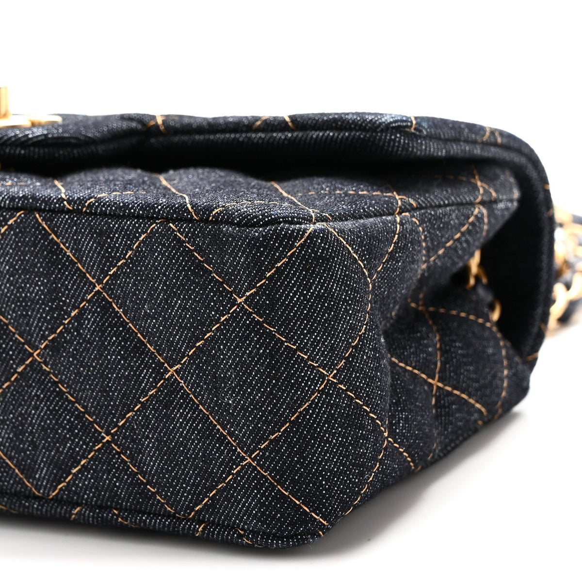 Mini Quilted Flap Shoulder Bag - Tan