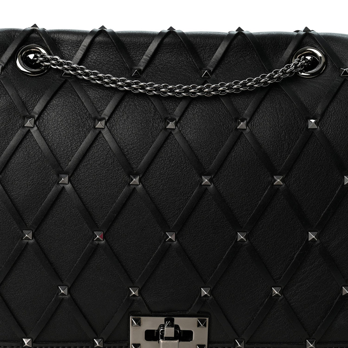 Quilted Calfskin Shoulder Bag - Black