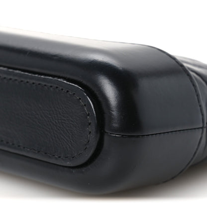 Small Quilted Calfskin Clutch Bag - Black