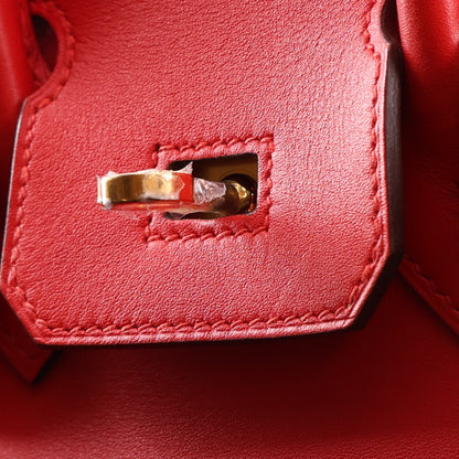 Swift Birkin 25 Rouge De Coeur Handbag