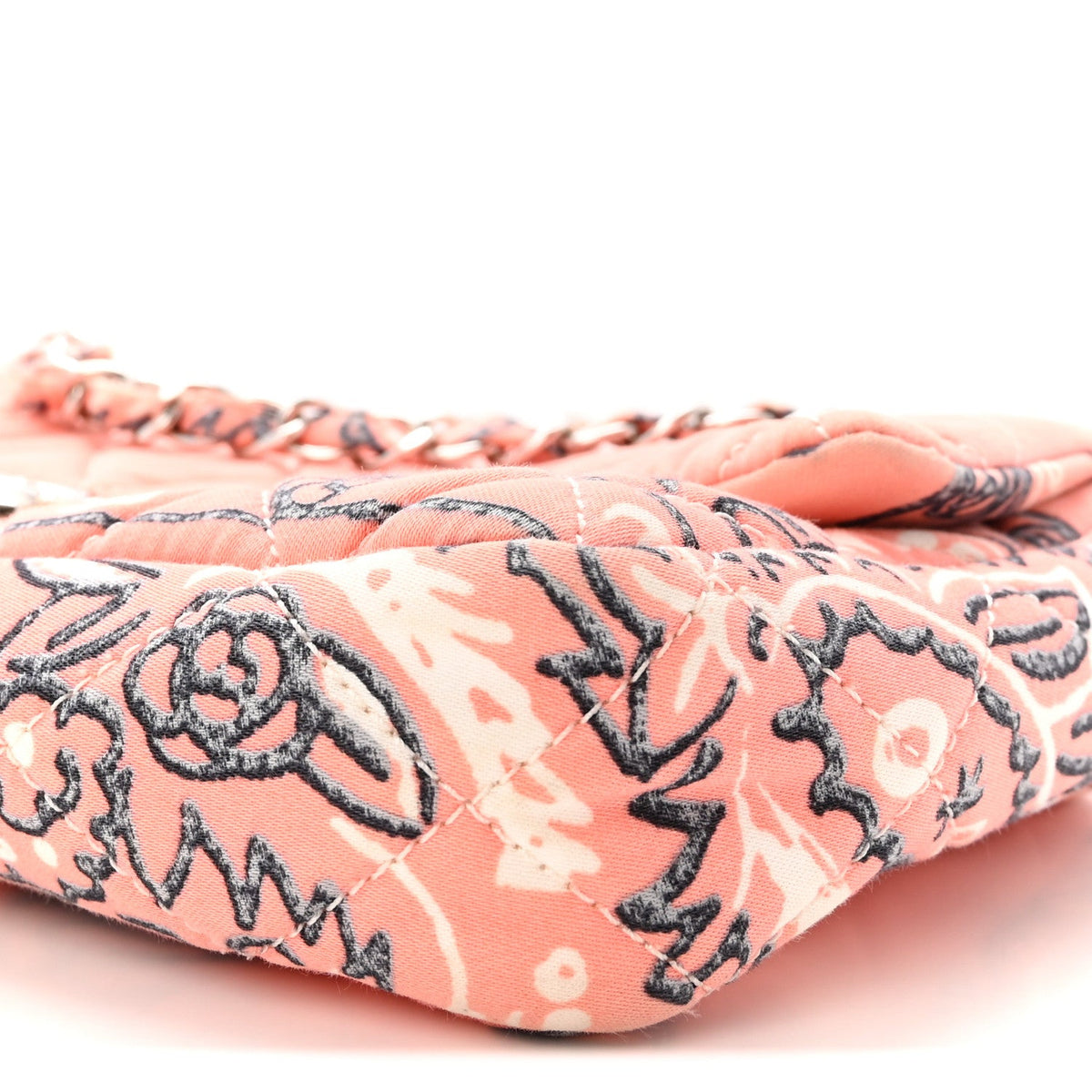 Small Quilted Flap Shoulder Bag - Pink