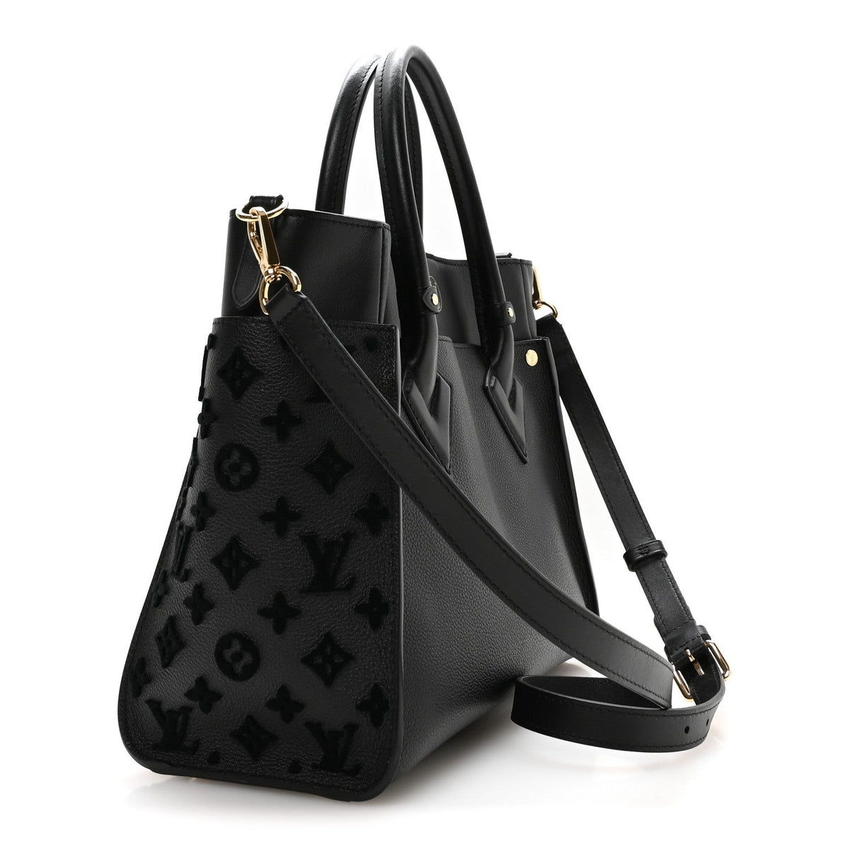 Calfskin Handbag - Black