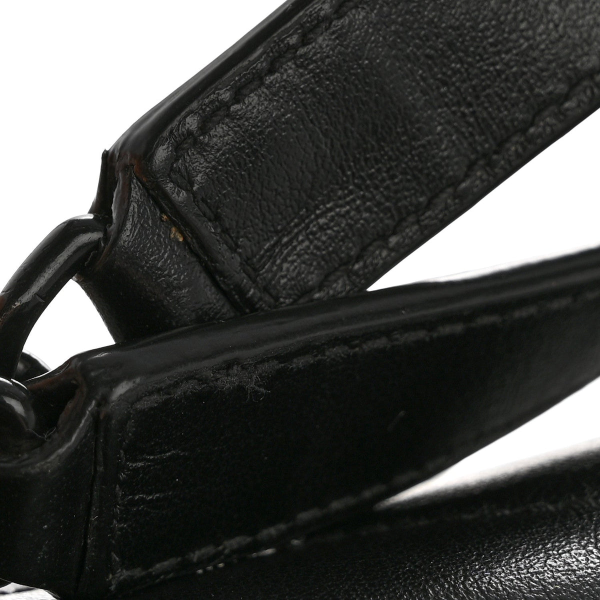 Large Quilted Calfskin Satchel Bag - Black