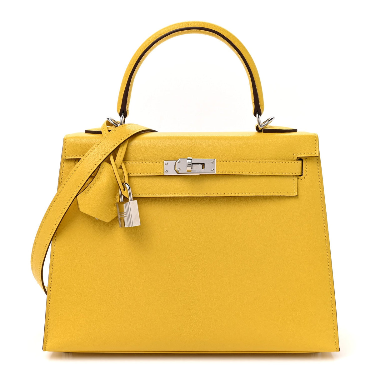 Chevre Chamkila Kelly Sellier 25 Jaune D Handbag