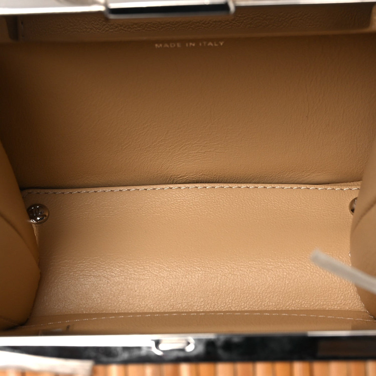 Small Calfskin Handbag - White