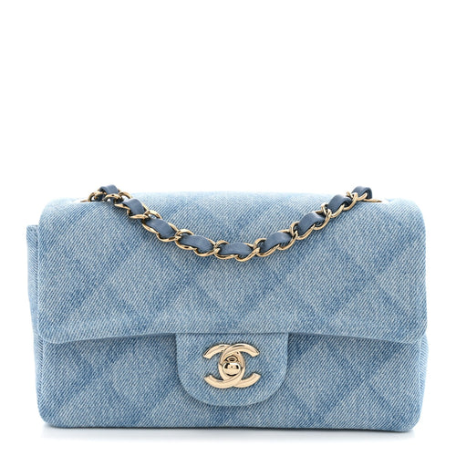 Mini Quilted Flap Shoulder Bag - Tan