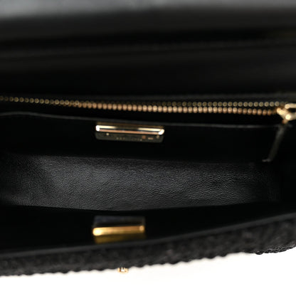 Mini Fabric Flap Shoulder Bag - Tan