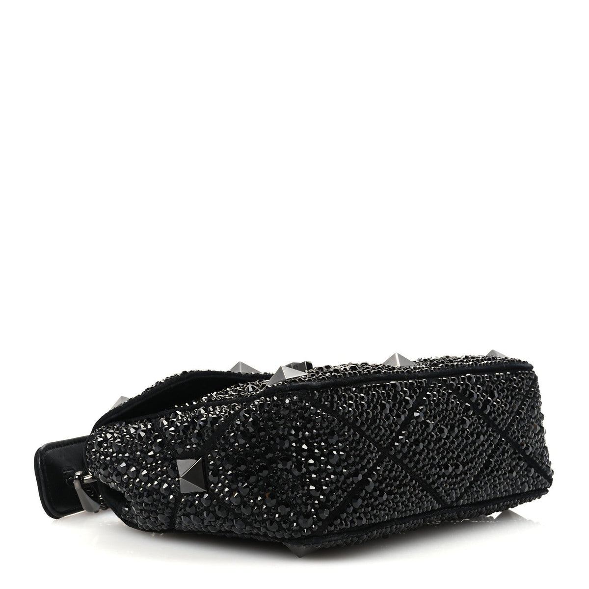 Medium Suede Shoulder Bag - Black