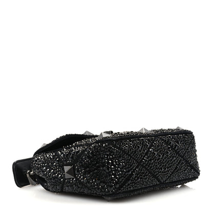 Medium Suede Shoulder Bag - Black