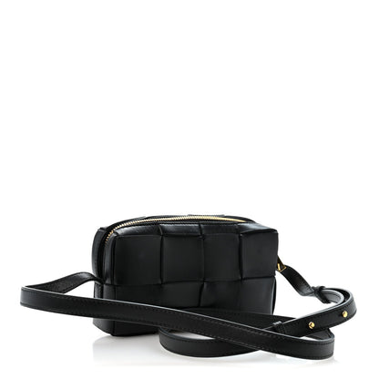 Maxi Lambskin Crossbody Bag - Black