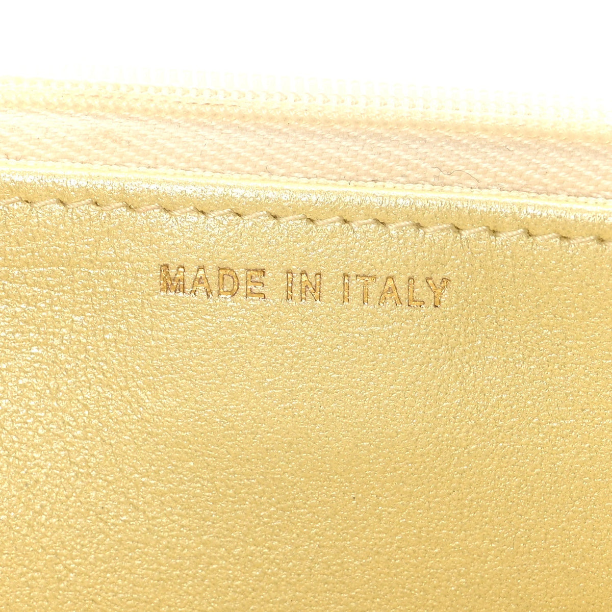 Quilted Goatskin Wallet Bag - Yellow