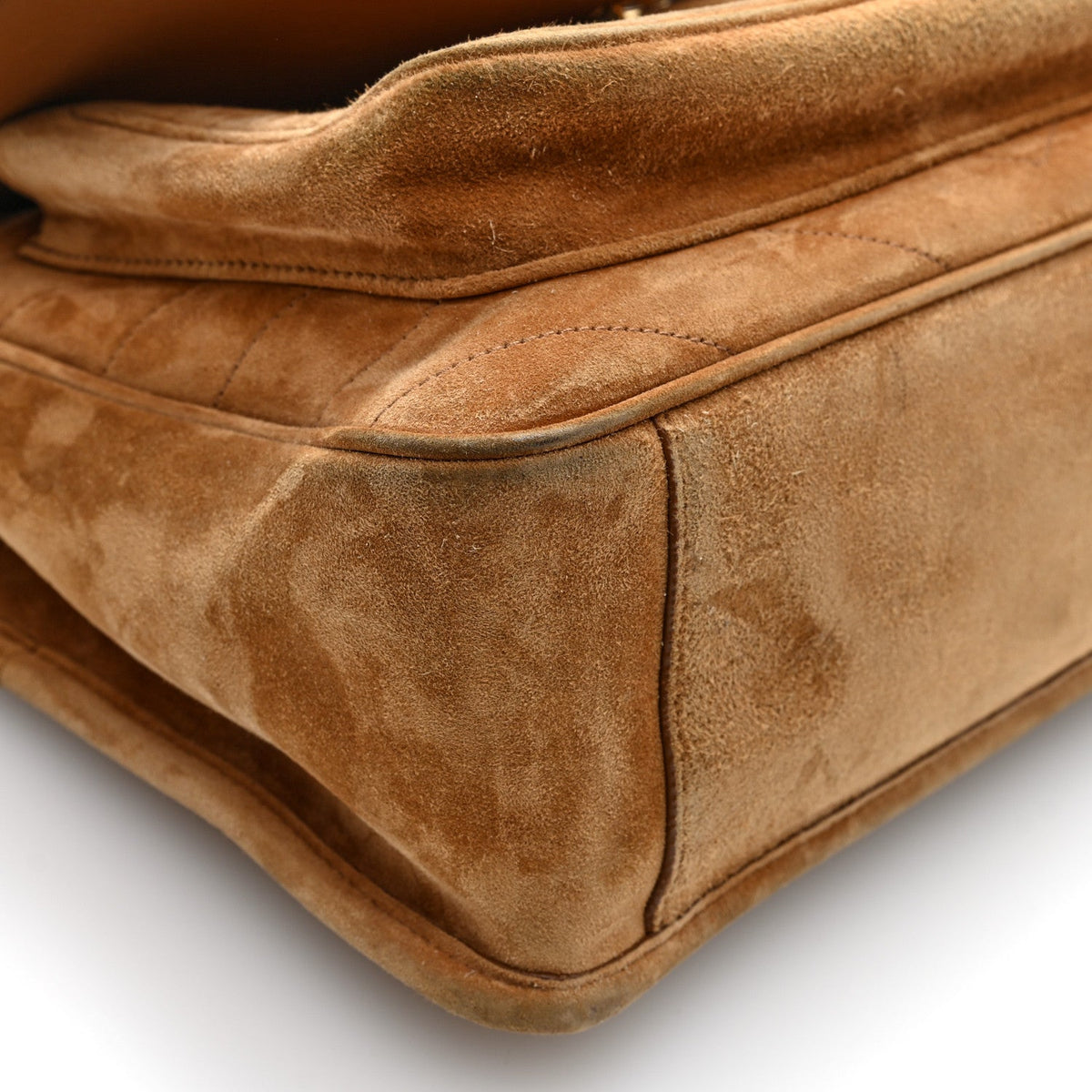 Medium Suede Satchel Bag