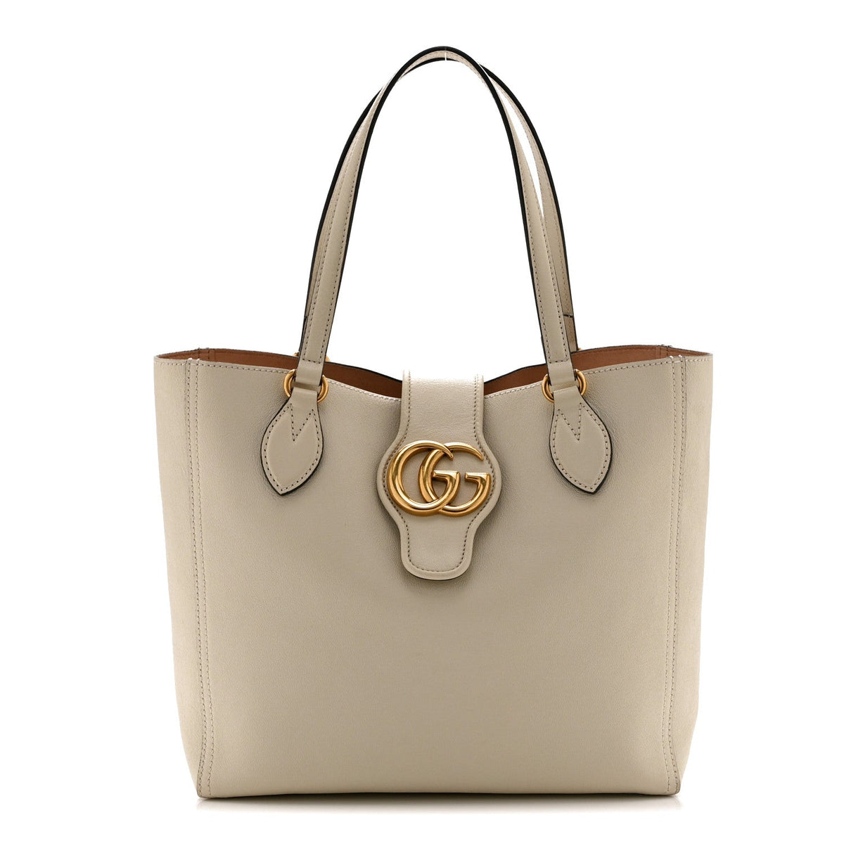 Small Calfskin Tote Bag - White