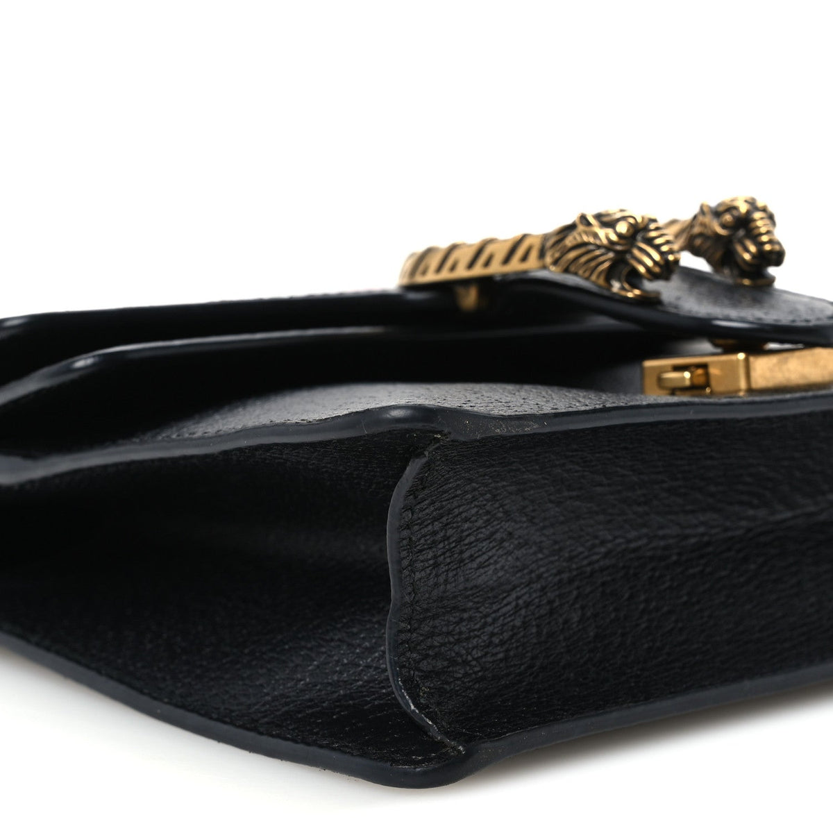 Mini Calfskin Shoulder Bag - Black