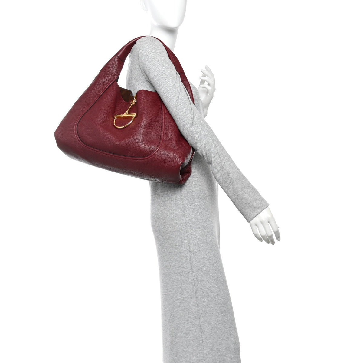Maxi Calfskin Shoulder Bag - Red