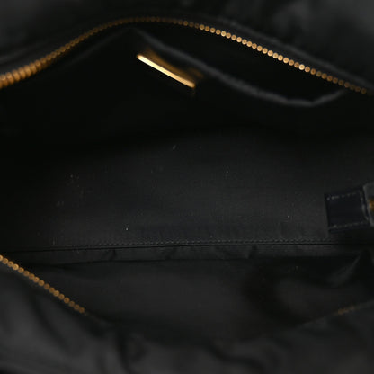 Medium Nylon Tote Bag - Black