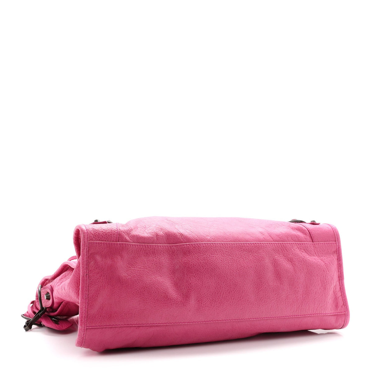 Agneau Classic Hardware City Cyclamen Fu Handbag