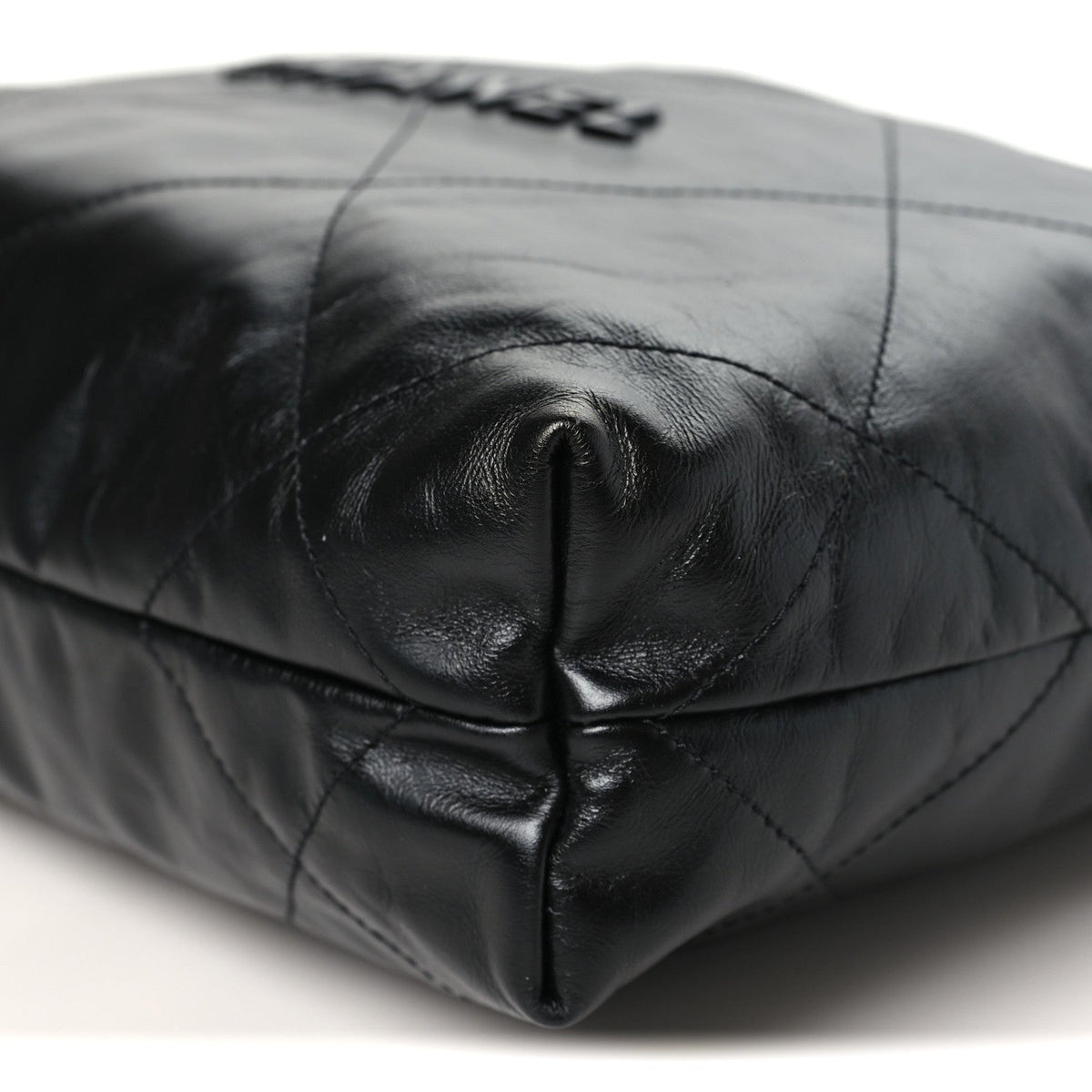 Small Quilted Calfskin Handbag - Black