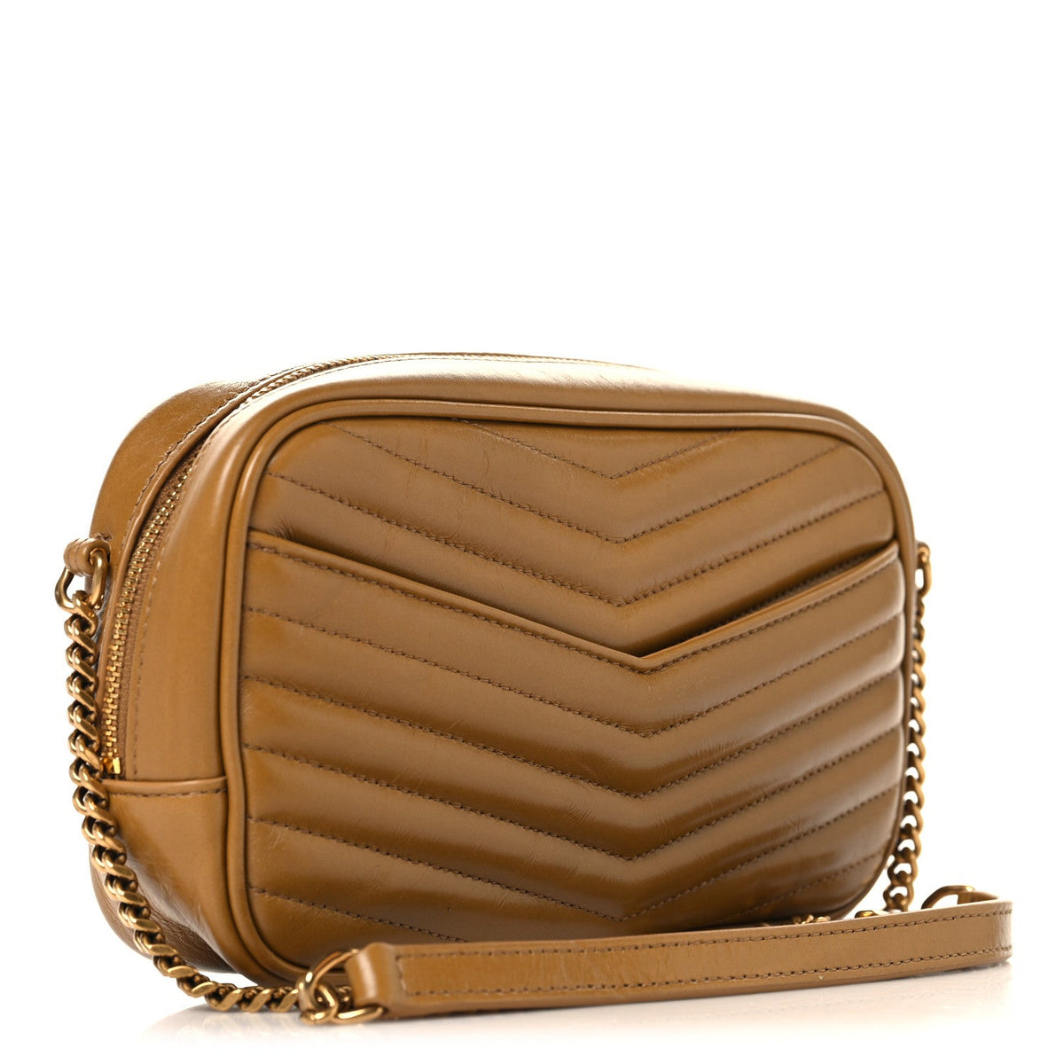 Mini Calfskin Crossbody Bag - Brown