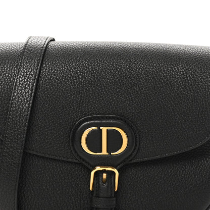 Medium Calfskin Flap Shoulder Bag - Black