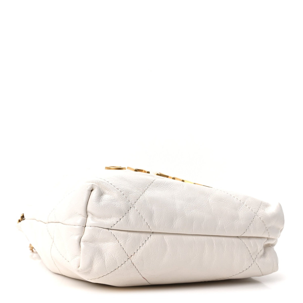 Mini Quilted Calfskin Handbag - White