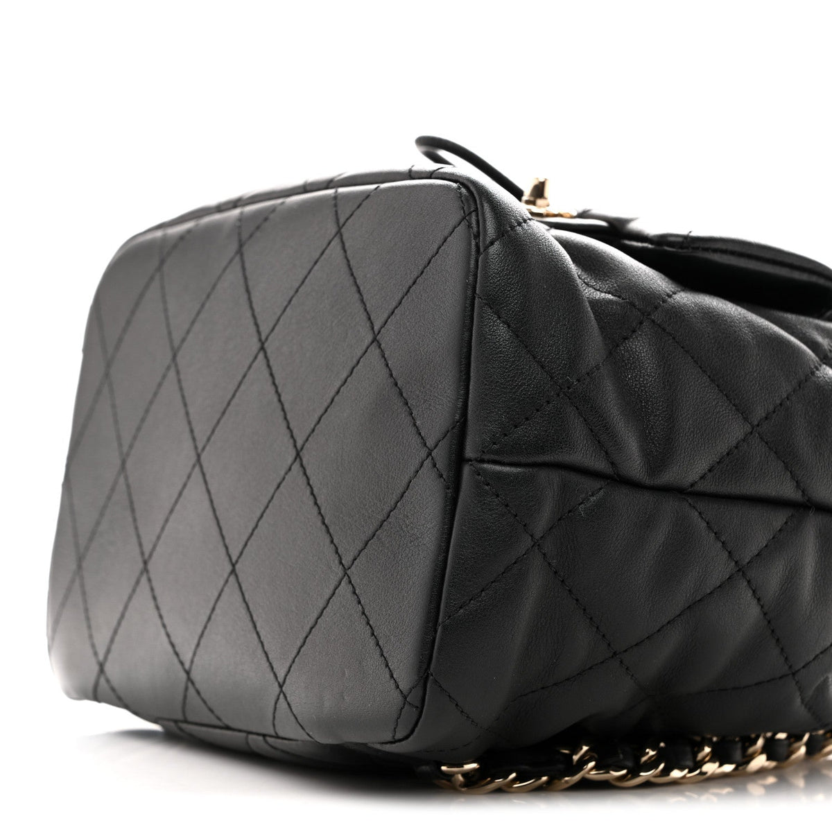 Quilted Lambskin Backpack - Black