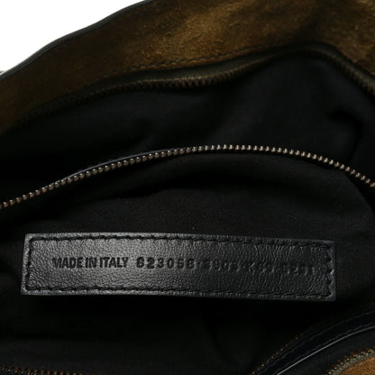 Medium Calfskin Suede Handbag