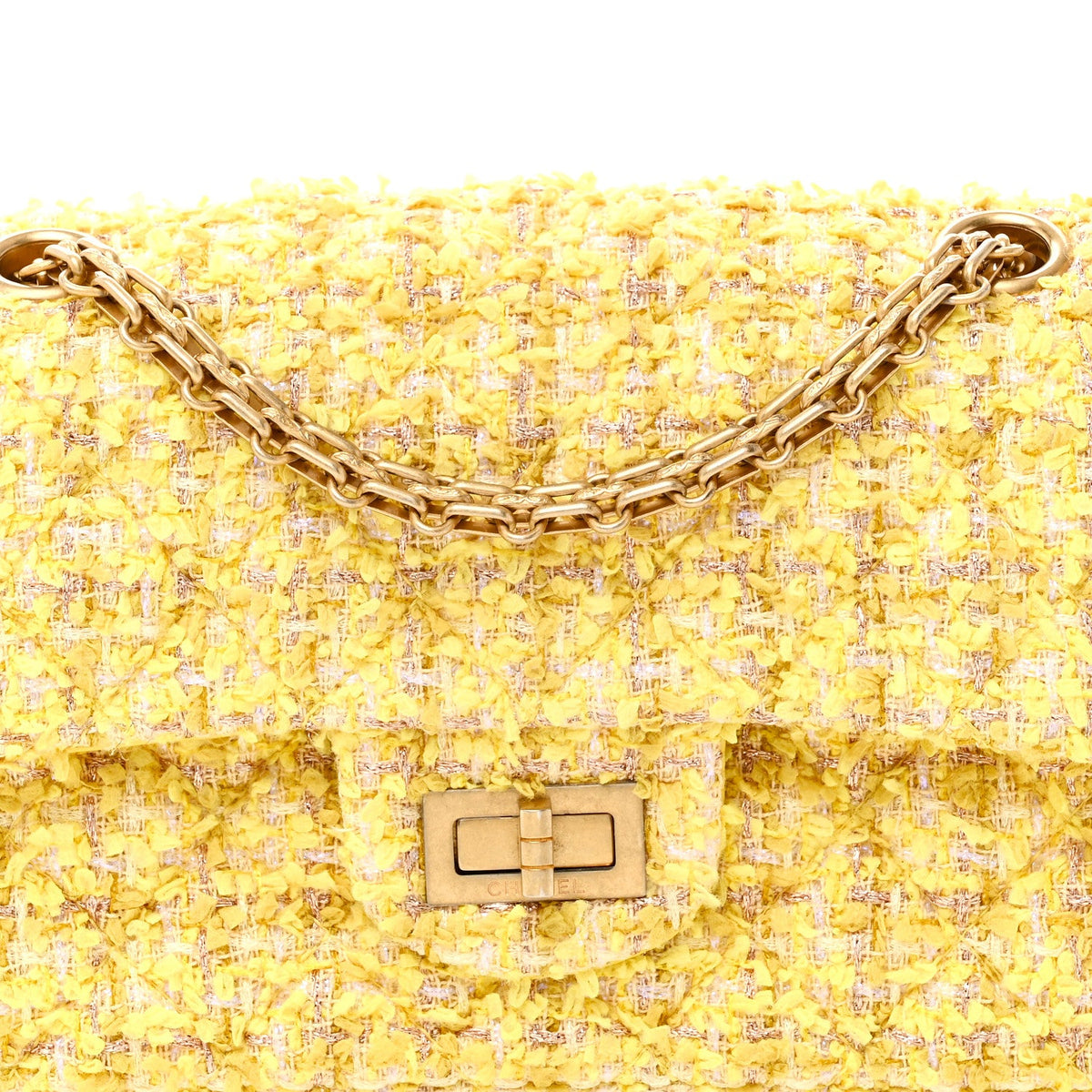 Mini Quilted Flap Shoulder Bag - Yellow