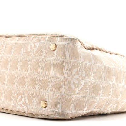 Medium Nylon Tote Bag - Beige