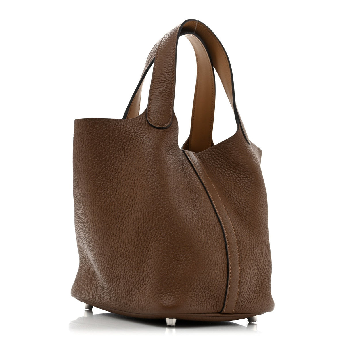 Taurillon Clemence Swift Eclat Picotin L Handbag