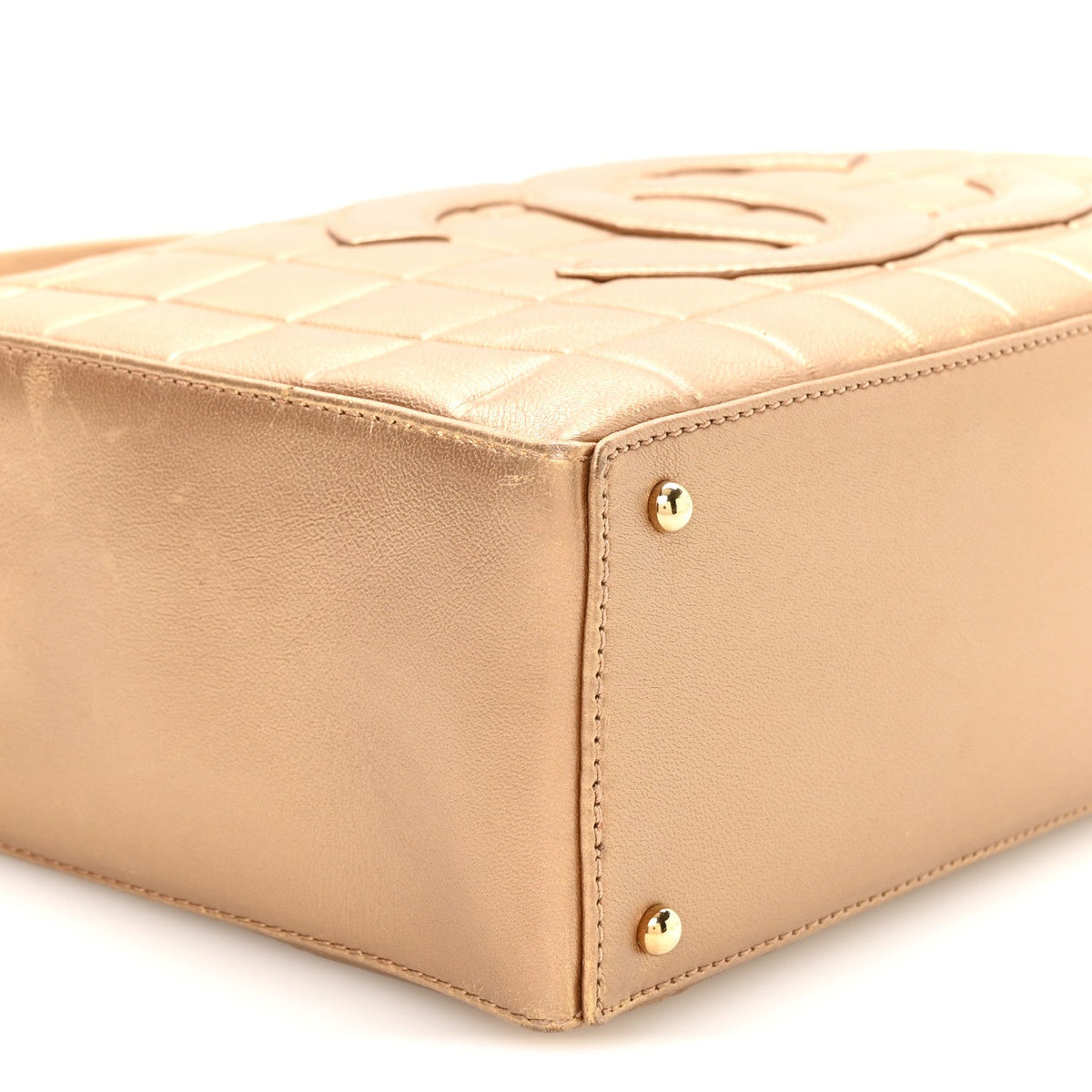 Medium Quilted Lambskin Shoulder Bag - Chocolate