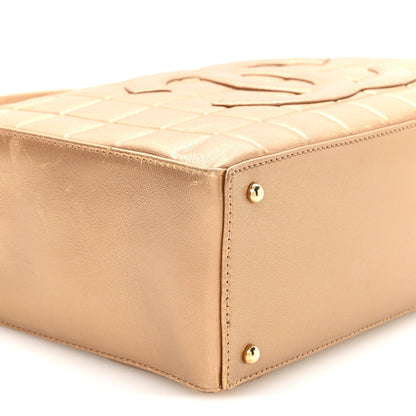 Medium Quilted Lambskin Shoulder Bag - Chocolate